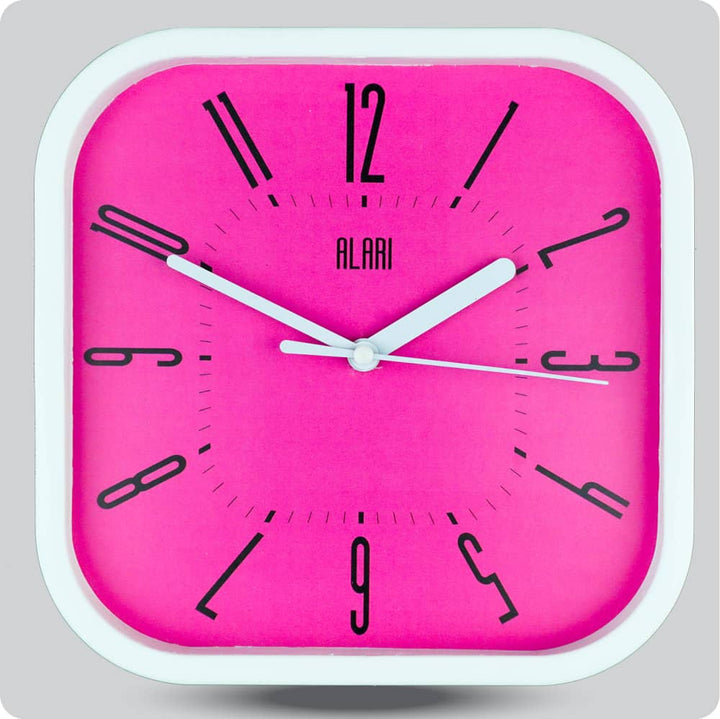 Jam Dinding Analog Polos Minimalis Alari Pink JDALARAL1155-5454PIN