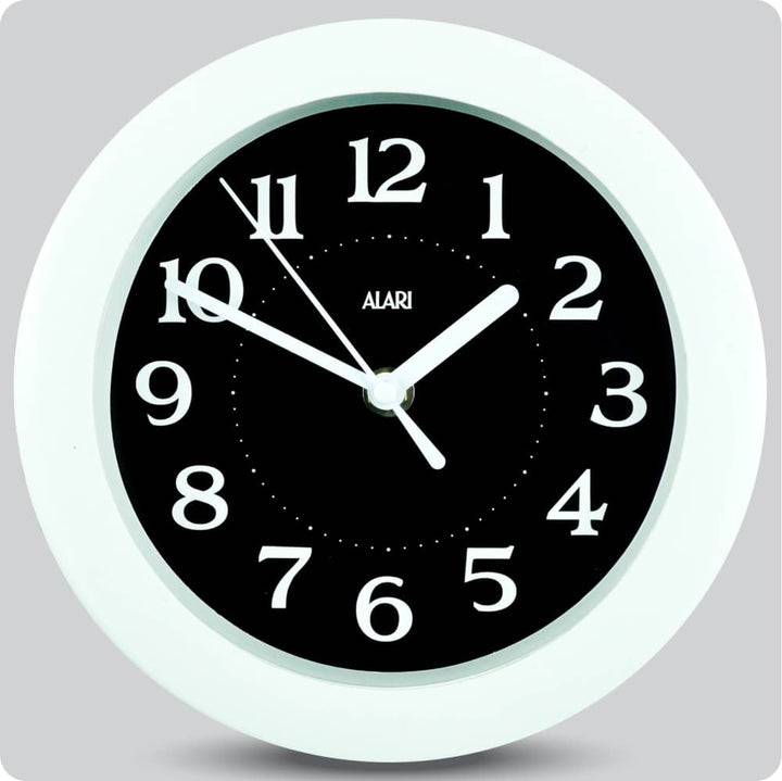 Jam Dinding Analog Polos Minimalis Alari Hitam JDALARAL1246-805HIT