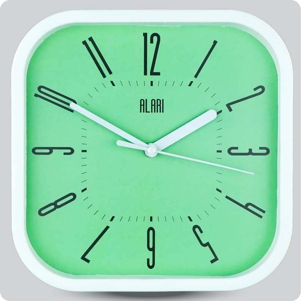 Jam Dinding Analog Polos Minimalis Alari Hijau JDALARAL1155-5454HIJ