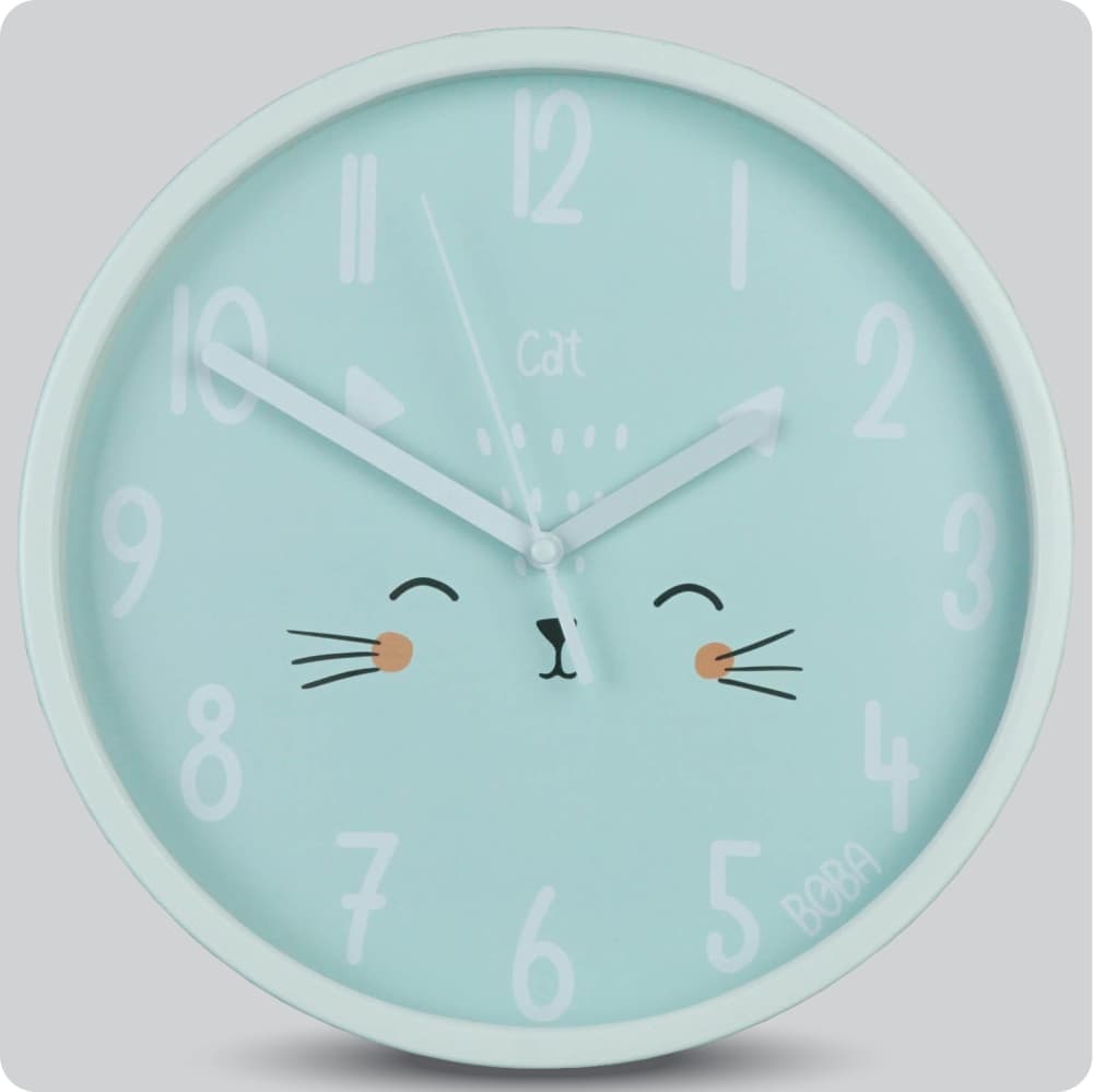 Jam Dinding Analog Karakter Anak Boba Cat 25 Cm JDBOBABB1515-168LCAT