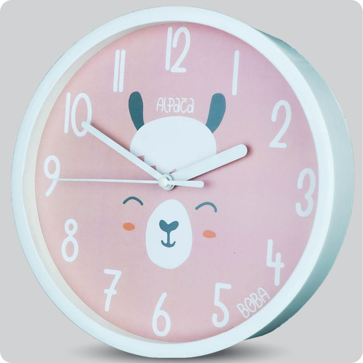 Jam Dinding Analog Karakter Anak Boba Alpaca JDBOBABB1515AHALPA