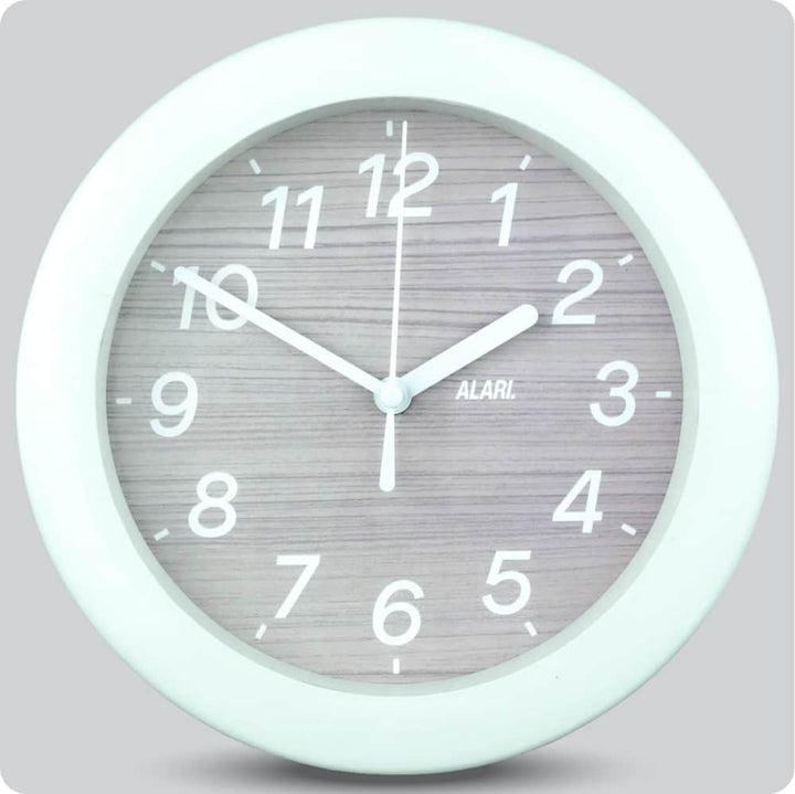 Jam Dinding Analog Polos Minimalis Alari Abu JDALARAL8005-805ABU