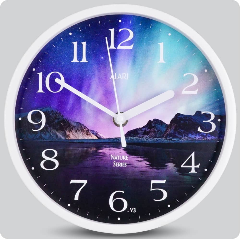 Jam Dinding Analog Rustic/Shabby Chic Alari Aurora Lake JDALARAL1161-1668ALA