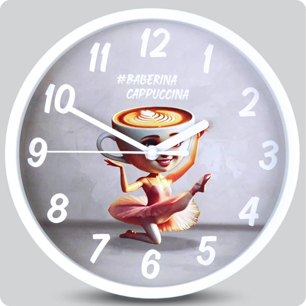 Jam Dinding Analog Karakter Anak Non Ballerina Cappuccina JDNONNN1176-1668BAL