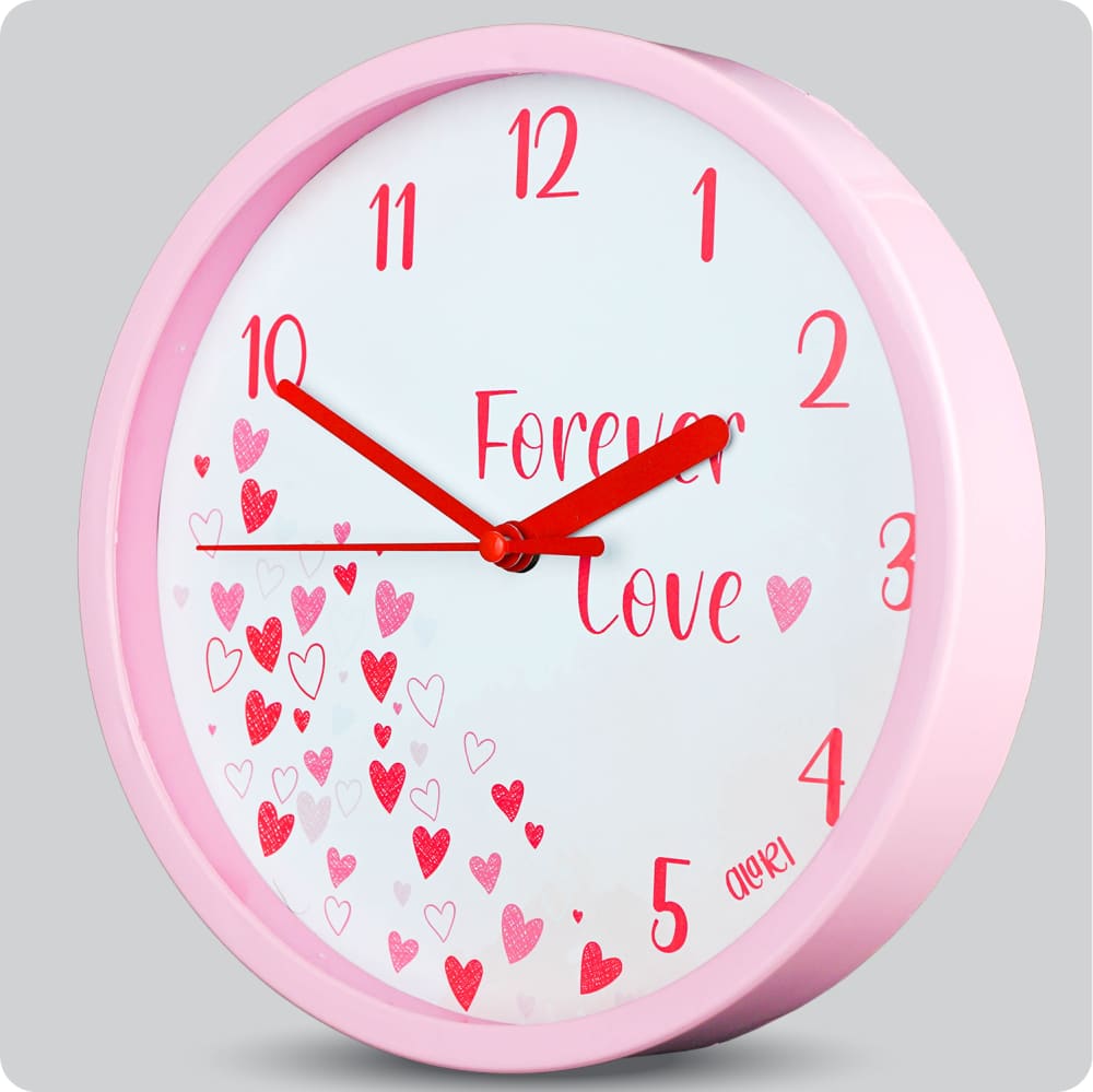 Jam Dinding Analog Bunga Alari Forever Love JDALARAL6868BUFLOV