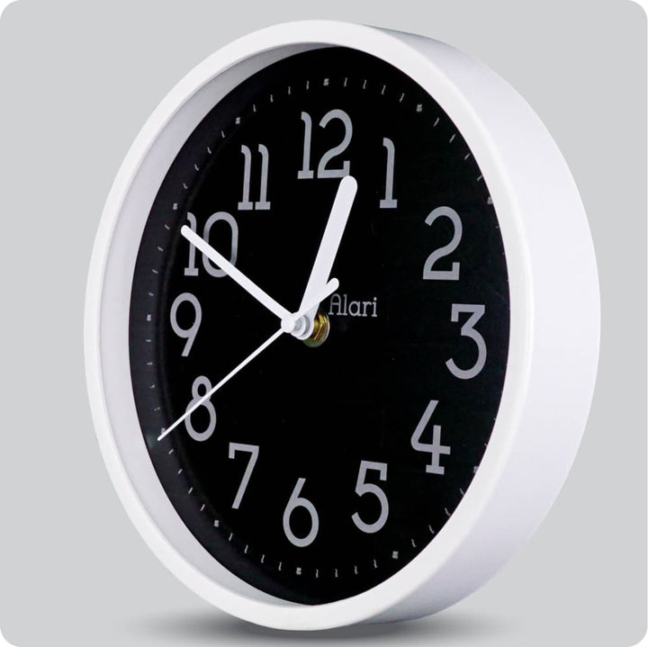 Jam Dinding Analog Rustic/Shabby Chic Alari Bata Hitam JDALARAL1159-1668HIT