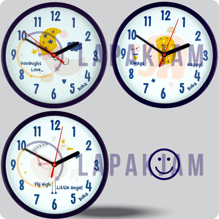 Jam Dinding Analog Karakter Anak Boba Angsa JDBOBABB1116ANG