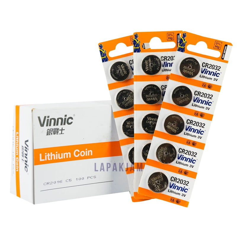 Baterai Jam Tangan Polos Vinnic Silver BAVICR032