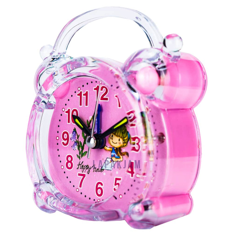 Jam Weker Analog Polos Minimalis Esa Pink WEESA3207PIN