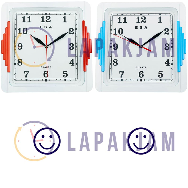 Jam Dinding Analog Polos Minimalis Esa Putih JD0030ESA890PU