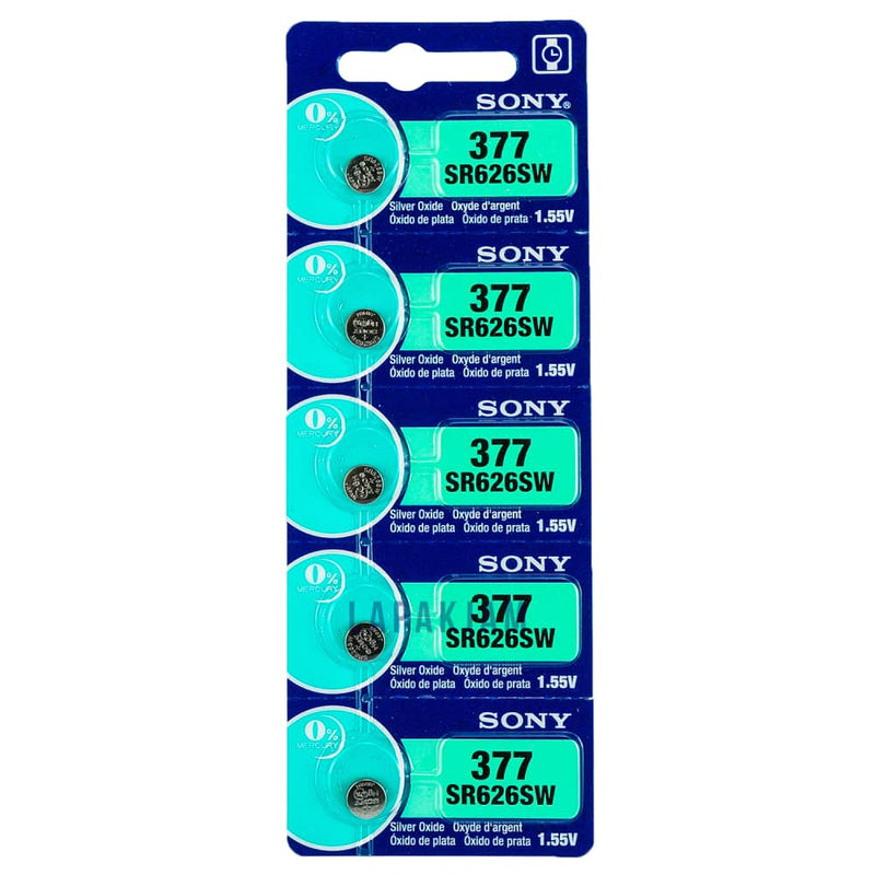 Baterai Jam Tangan Polos Sony Silver BASO377S626SW