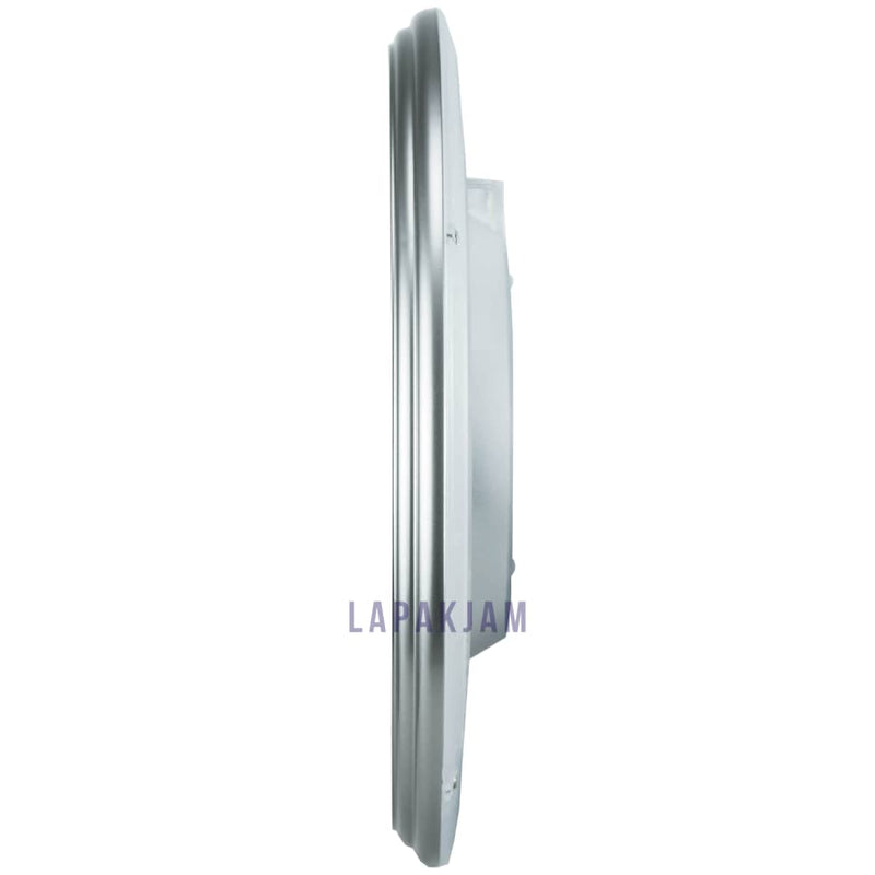 Jam Dinding Analog Polos Minimalis Stylo Silver JDST3250T-5SIL