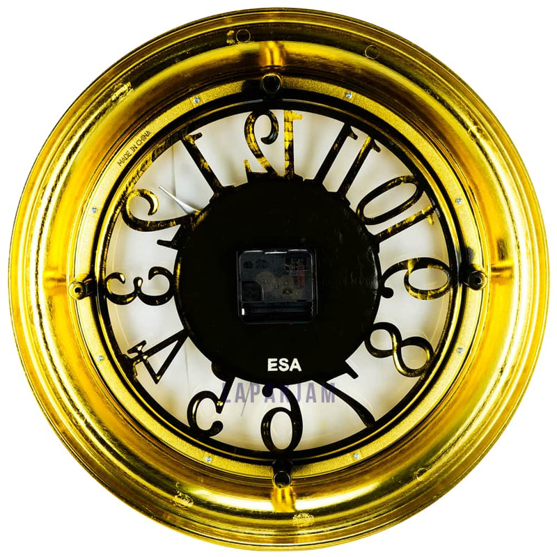 Jam Dinding Analog Kaligrafi Esa Gold JDESM3189AGOL