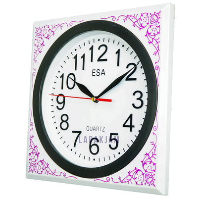 Jam Dinding Analog Polos Minimalis Esa Pink JD33ESAPIKA