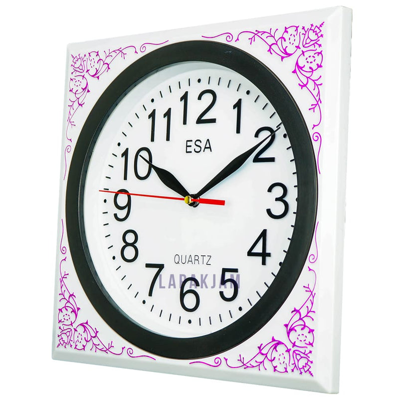 Jam Dinding Analog Polos Minimalis Esa Pink JD33ESAPIKA