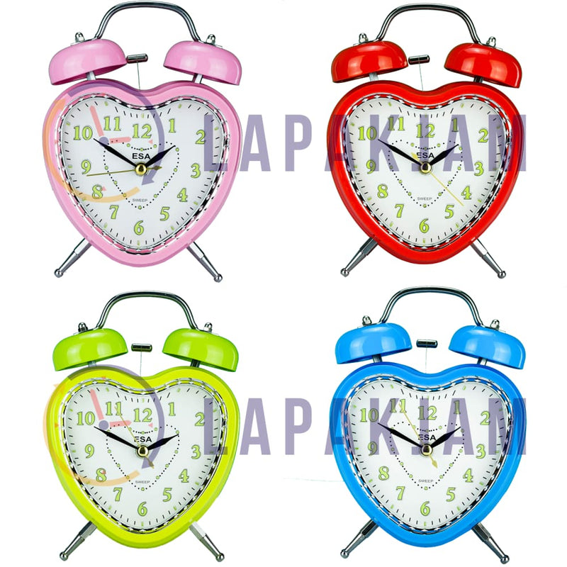 Jam Weker Analog Polos Minimalis Esa Pink WE0070ESA622PI