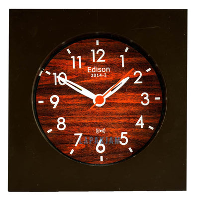 Jam Weker Analog Polos Minimalis Edison Coklat WEED2014-2COK