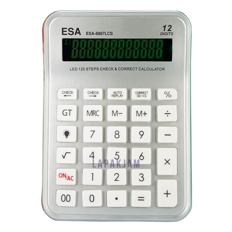 Kalkulator Basic Polos Esa Silver KLESA-8887CSSIL