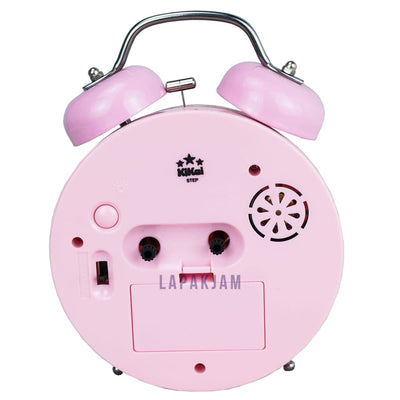 Jam Weker Analog Polos Minimalis Esa Pink WEKI60D-TEPPIN