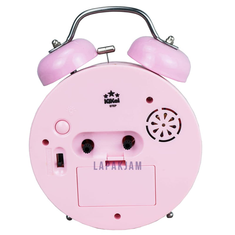 Jam Weker Analog Polos Minimalis Esa Pink WEKI60D-TEPPIN