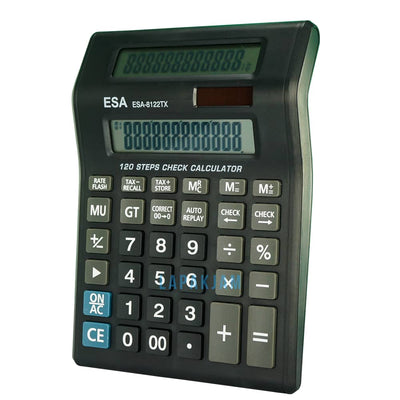 Kalkulator Basic Polos Esa Hitam KLES122HIT