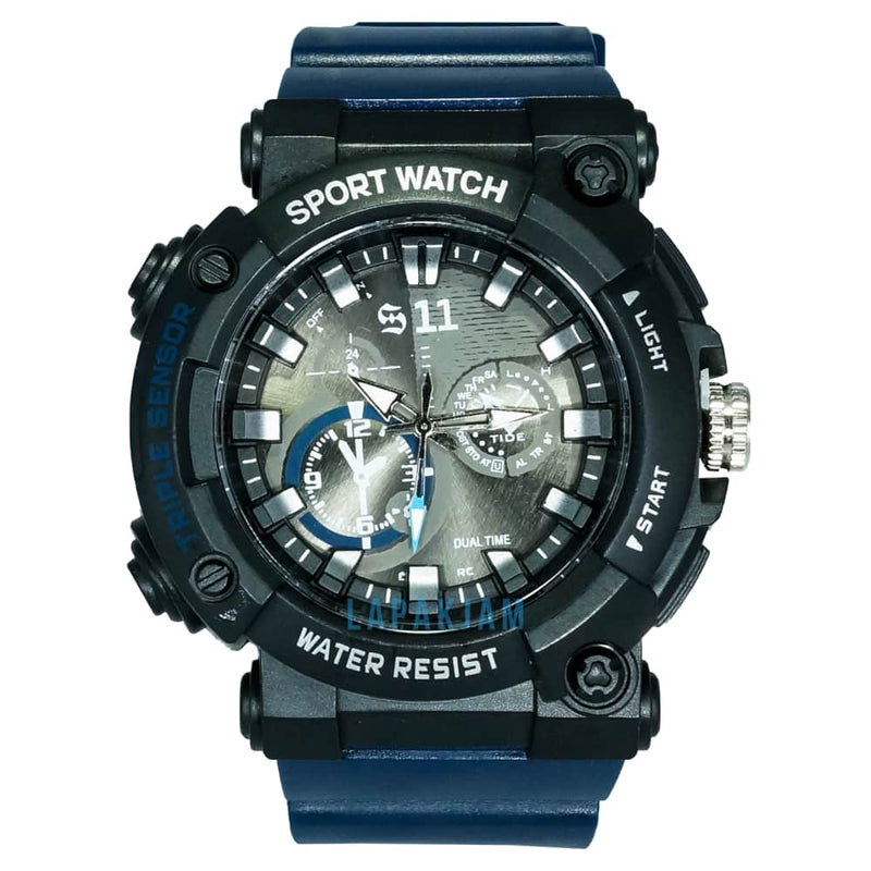 Jam Tangan Analog Casual 511-A1 Biru Hitam JA511-A1ABIRHIT