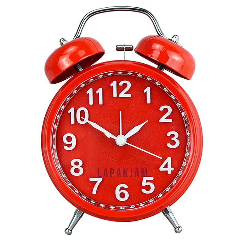Jam Weker Analog Polos Minimalis Esa Merah WEKI-60-SEPMER