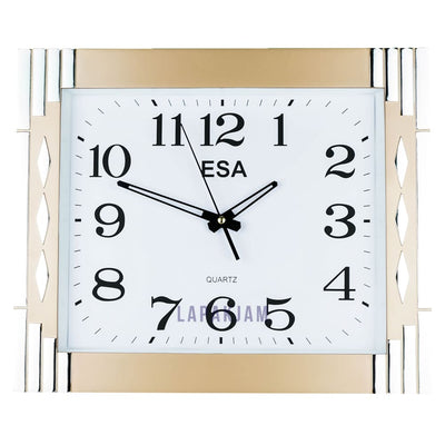 Jam Dinding Analog Polos Minimalis Esa Gold JD95ESA551GL