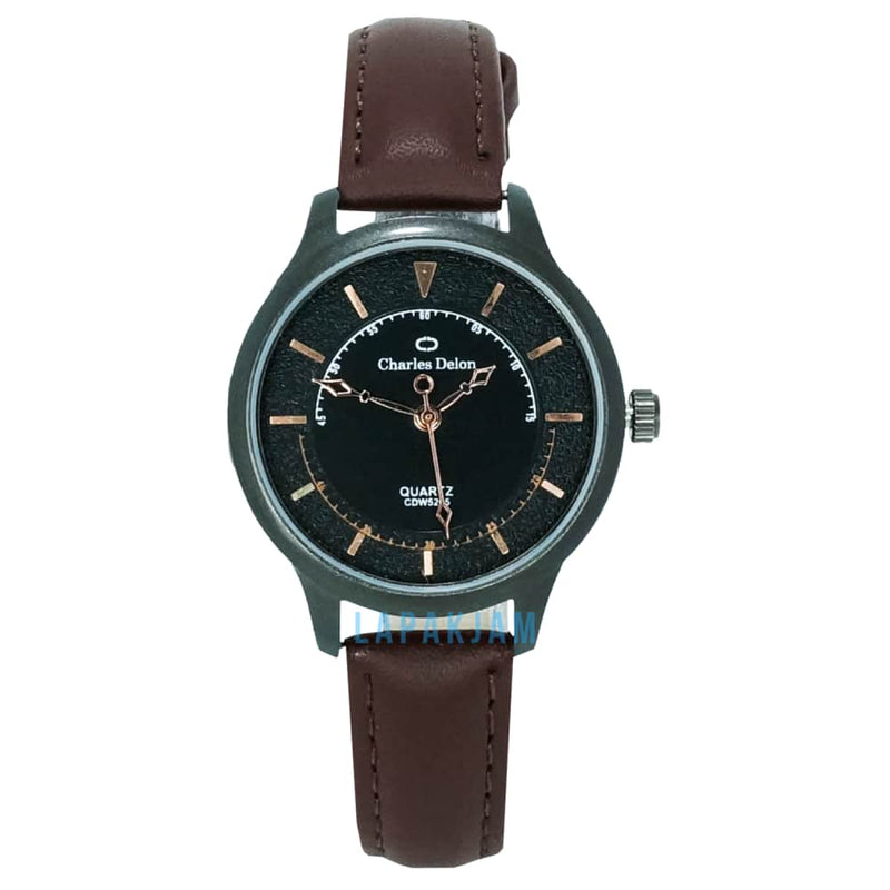 Jam Tangan Analog Formal Charles Delon Coklat Tua JACHARCDW5205KCOKTU