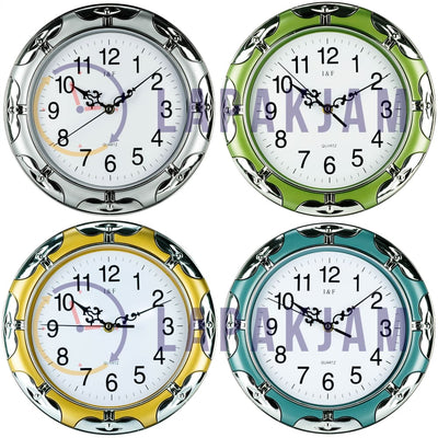 Jam Dinding Analog Permata/Feminim/Norak I&f Silver JD0058IF8845SI