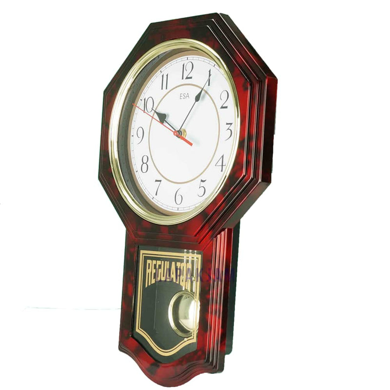 Jam Dinding Bell & Bandul Polos Minimalis Esa Maroon JDESA6570MAR