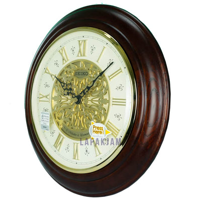 Jam Dinding Melody In Motion Polos Minimalis Seiko Brown JDSEIKQXM342BBRO