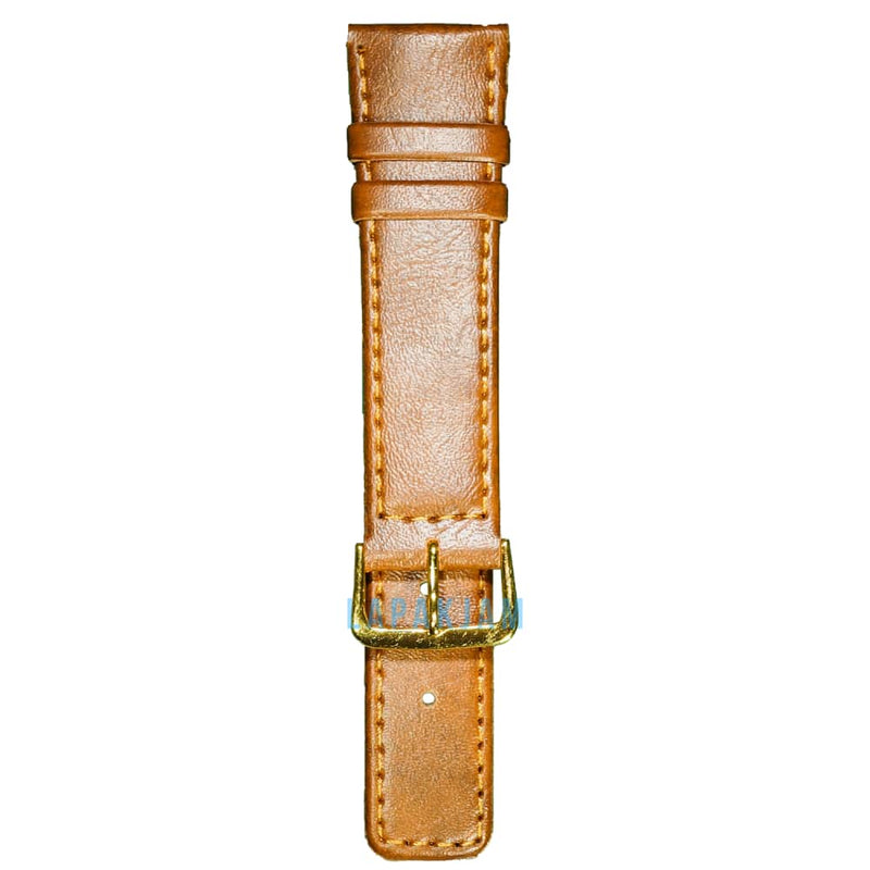 Tali Jam Tangan Kulit Alba AL-241-12 Ukuran 12 mm Coklat Muda