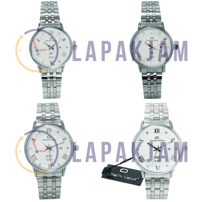 Jam Tangan Analog Formal Charles Delon Silver JACHARWCCDL0302CDRPBSIL