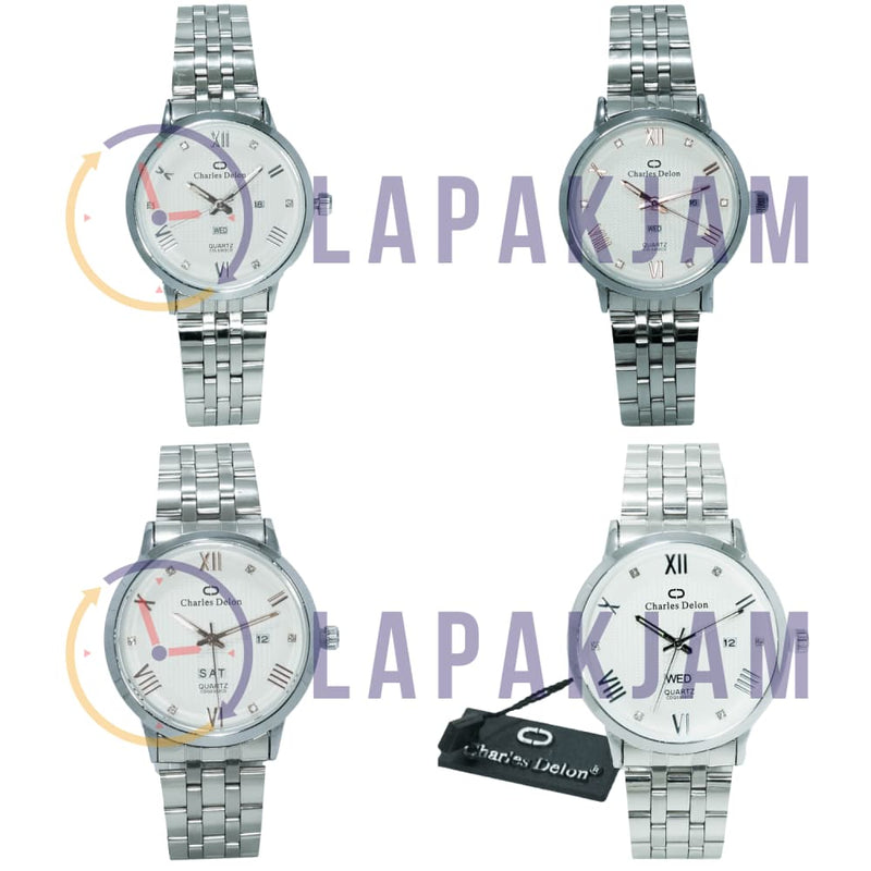 Jam Tangan Analog Formal Charles Delon Silver JACHARWCCDL0302CDRPBSIL