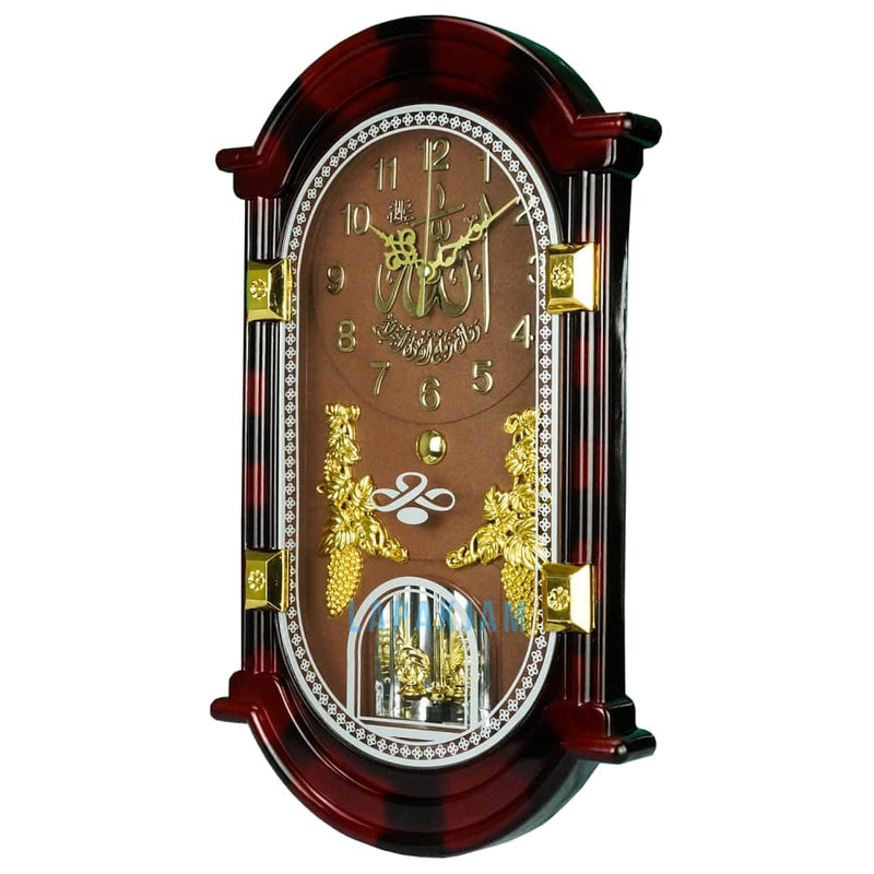 Jam Dinding Bell Nuansa Islami Nikko Maroon Ltr Coklat JDNIKKNK-142NIMARCOK