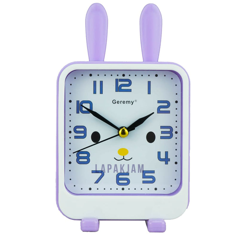 Jam Weker Analog Polos Minimalis Geremy Ungu WEGEG144SUNG