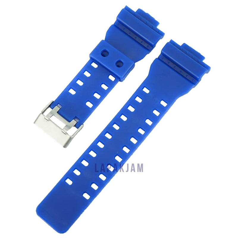 Tali Jam Tangan Karet Polos Fashion Tidak ada Merk Biru TAKR7-6MMIR