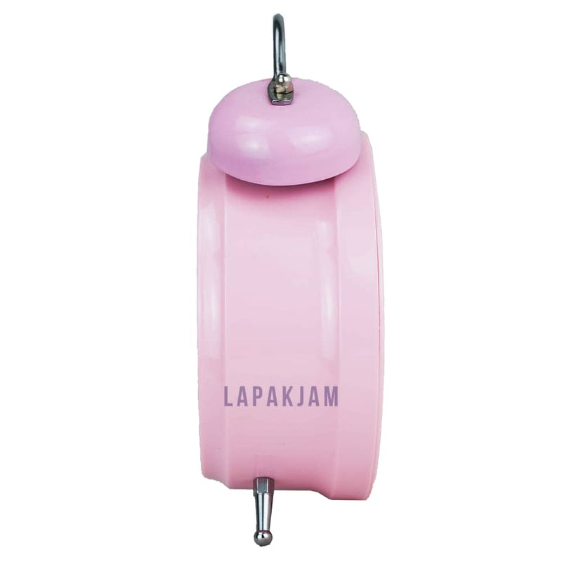 Jam Weker Analog Polos Minimalis Esa Pink WEKI60D-TEPPIN