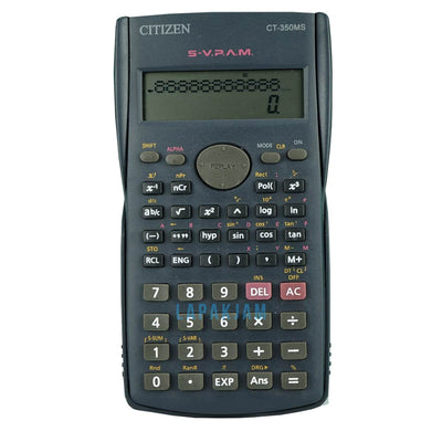 Kalkulator Basic Polos Citizen Hitam KLCI-30MSLM