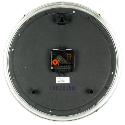 Jam Dinding Analog Kaligrafi Premier Silver JDPRCR202PAR1S