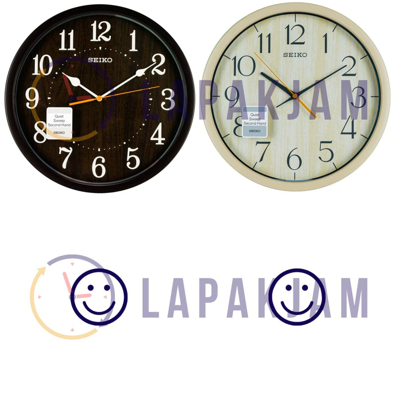 Jam Dinding Analog Polos Minimalis Seiko Coklat JDSEIKQXA718BCOK
