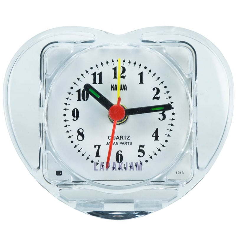 Jam Weker Analog Polos Minimalis Esa Transfarans WE15KAI01RA