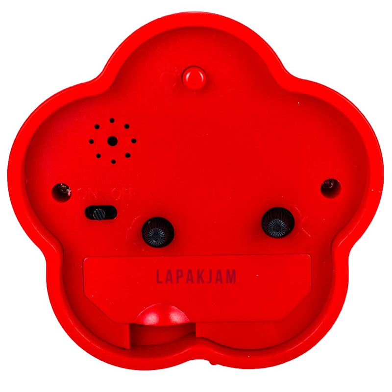 Jam Weker Analog Polos Minimalis Esa Merah WEESA3203MER