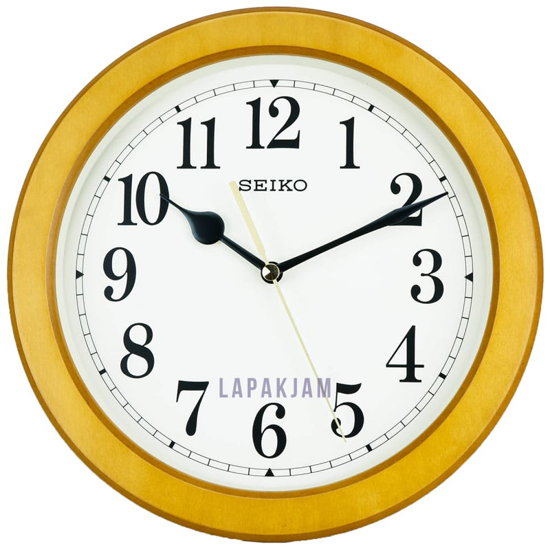 Jam Dinding Analog Polos Minimalis Seiko Coklat JDSEQX686BBRO