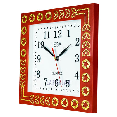 Jam Dinding Analog Polos Minimalis Esa Merah JD0030ESA235ME
