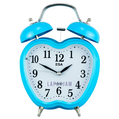 Jam Weker Analog Polos Minimalis Esa Biru WEES848BIR