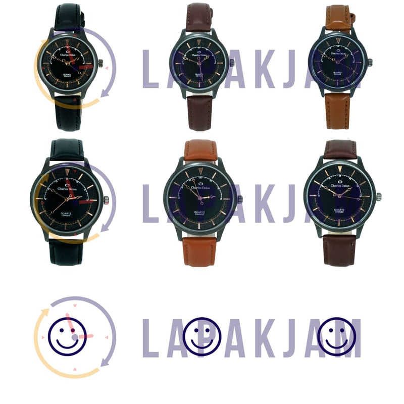 Jam Tangan Analog Formal Charles Delon Hitam JACHARCDW5205KHIT