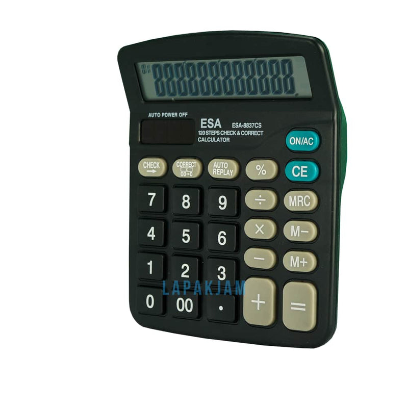 Kalkulator Basic Polos Esa Hitam KL40ESA37S