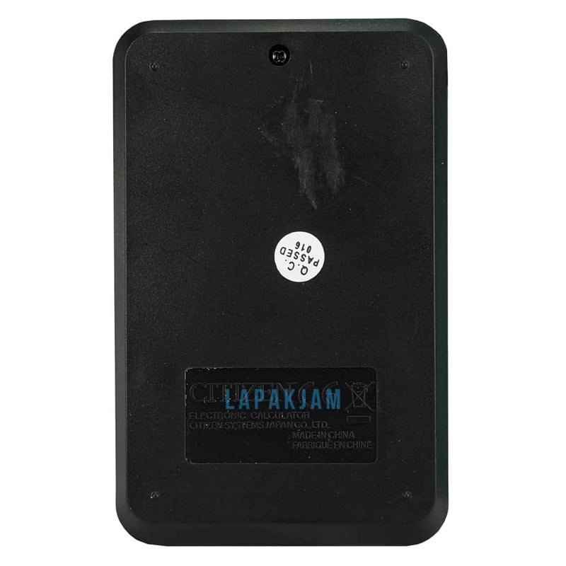 Kalkulator Basic Polos Citizen Hitam KLCILC210N8D